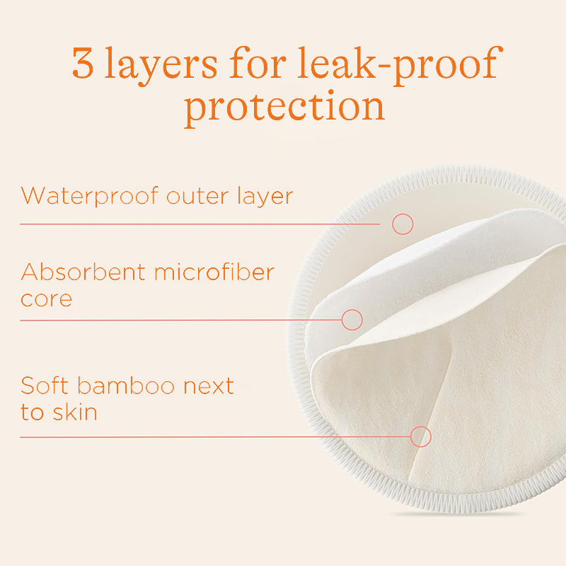 Organic Bamboo Reusable Nursing Pads