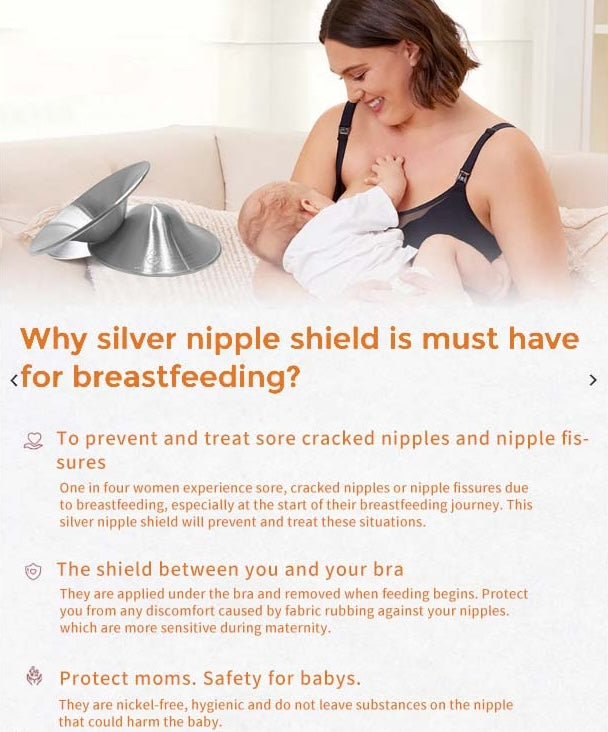 Antibacterial silver cups for sore nipples UAE – AuraLai