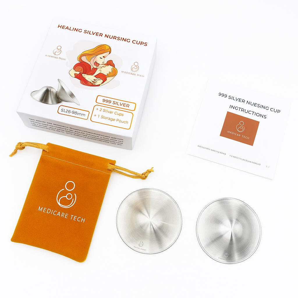 AuraLai 999 silver healing cups in storage box