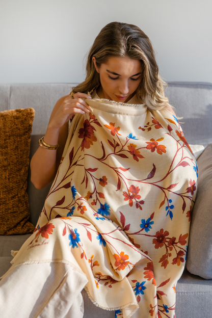 Aura Premium Breastfeeding Cover - Autumn Bloom