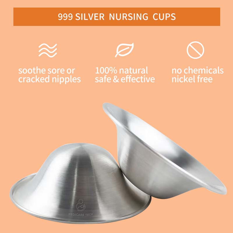 Back view of 999 silver healing cups from AuraLai