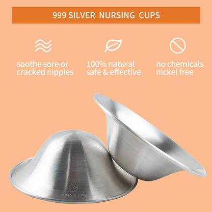 Back view of 999 silver healing cups from AuraLai