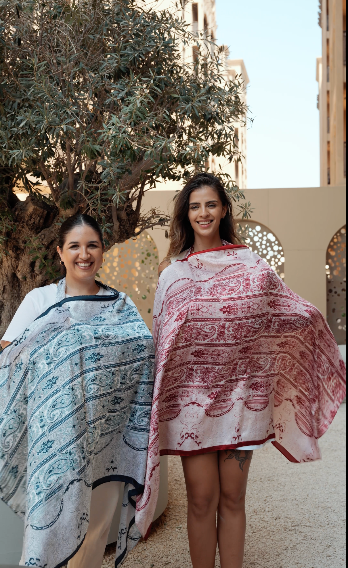 Breastfeeding Cover in Sunset Rose