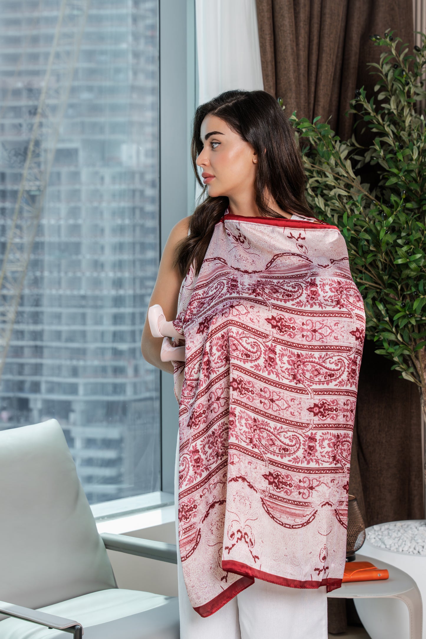 Breastfeeding Cover in Sunset Rose