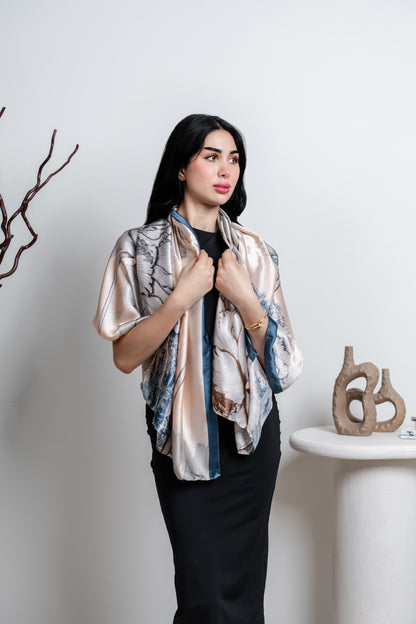 Breastfeeding Cover in Petal Sky