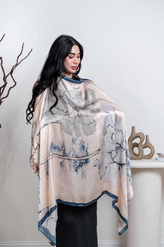 Breastfeeding Cover in Petal Sky